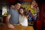 Amsterdam 25 augustus 2016
Peter Aerts met zijn vrouw Esther bij the harbour club cafe tijdens interview met Annette de Vries via Hollywood Productions