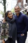 Amsterdam 10 augustus 2016
Ruud Gullit samen met zijn dochter Joelle op terras. Ruud bekijkt samen met haar zijn nieuwe boek.