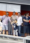 Spa Francorchamps 28 augustus 2016
Winston Gerschtanowitz met zijn zoon Julian op bezoek bij de F1. Hij was met Michiel Mol en zijn vriendin Marloes Mens