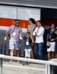 Spa Francorchamps 28 augustus 2016
Winston Gerschtanowitz met zijn zoon Julian op bezoek bij de F1. Hij was met Michiel Mol en zijn vriendin Marloes Mens