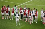 Amsterdam, 7 Mei 2017 AJAX-GoAhead eindstand 4-0
Abdelhak Nouri Kasper Dolberg Justin Kluivert e.a.