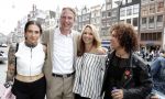 Amsterdam 11 juni 2017
Opening expositie Andy Warhol in Beurs v Berlage. Het is een initiatief van Lex Harding.
Adam Curry met zijn vriendin Tina Snider en Christina Curry met vriendin Shenta Ignacio