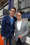 Amsterdam 15 juli 2017
Frits Huffnagel viert zijn 50e verjaardag. Arijan v Bavel met partner  Joris Bengevoord