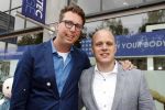 Amsterdam 15 juli 2017
Frits Huffnagel viert zijn 50e verjaardag. Arijan v Bavel met partner  Joris Bengevoord