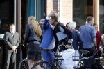 Leiden 2 juli 2017 
Jochem Myjer en zijn vriendin Marloes Novan vieren de 40e verjaardag van Jochem met familie en vrienden. Armin v Buuren met zijn vrouw Erika