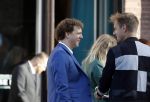 Leiden 2 juli 2017 
Jochem Myjer en zijn vriendin Marloes Novan vieren de 40e verjaardag van Jochem met familie en vrienden. Armin v Buuren met zijn vrouw Erika