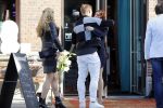 Leiden 2 juli 2017 
Jochem Myjer en zijn vriendin Marloes Novan vieren de 40e verjaardag van Jochem met familie en vrienden. Armin v Buuren met zijn vrouw Erika