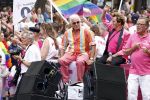 Amsterdam 5 augustus 2017
canal parade in Amsterdam. Ben Cramer en Jacques Herb