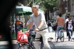 Amsterdam 10 juli 2017
Bert Kuizenga op de fiets in Amsterdam