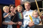 Toldijk, 3 September 2017 
Reunie Boer zoekt vrouw
Boer Frans Zanderink met zijn vrouw Leonie Zanderink en oudste zoon Geert Zanderink en de tweeling Huub Zanderink en Marlie Zanderink