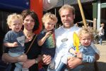Toldijk, 3 September 2017 
Reunie Boer zoekt vrouw
Boer Frans Zanderink met zijn vrouw Leonie Zanderink en oudste zoon Geert Zanderink en de tweeling Huub Zanderink en Marlie Zanderink