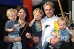 Toldijk, 3 September 2017 
Reunie Boer zoekt vrouw
Boer Frans Zanderink met zijn vrouw Leonie Zanderink en oudste zoon Geert Zanderink en de tweeling Huub Zanderink en Marlie Zanderink