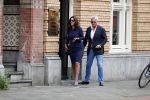 Amsterdam 2 augustus 2017
Bram Moszkowicz en zijn vriendin Nienke Hoogervorst verlaten haar kantoor.