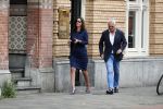 Amsterdam 2 augustus 2017
Bram Moszkowicz en zijn vriendin Nienke Hoogervorst verlaten haar kantoor.
