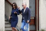 Amsterdam 2 augustus 2017
Bram Moszkowicz en zijn vriendin Nienke Hoogervorst verlaten haar kantoor.