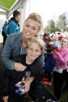 Amsterdam 9 september 2017
Edwin Evers staat op Run van radio 538 bij het Science park. Bridget Maasland met zoon Mees en nieuwe vriend Bram Plattel