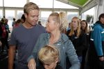Amsterdam 9 september 2017
Edwin Evers staat op Run van radio 538 bij het Science park. Bridget Maasland met zoon Mees en nieuwe vriend Bram Plattel