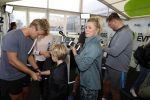 Amsterdam 9 september 2017
Edwin Evers staat op Run van radio 538 bij het Science park. Bridget Maasland met zoon Mees en nieuwe vriend Bram Plattel