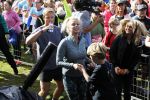 Amsterdam 9 september 2017
Edwin Evers staat op Run van radio 538 bij het Science park. Bridget Maasland met zoon Mees en nieuwe vriend Bram Plattel