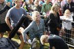 Amsterdam 9 september 2017
Edwin Evers staat op Run van radio 538 bij het Science park. Bridget Maasland met zoon Mees en nieuwe vriend Bram Plattel