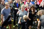 Amsterdam 9 september 2017
Edwin Evers staat op Run van radio 538 bij het Science park. Bridget Maasland met zoon Mees en nieuwe vriend Bram Plattel
