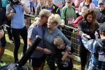 Amsterdam 9 september 2017
Edwin Evers staat op Run van radio 538 bij het Science park. Bridget Maasland met zoon Mees en nieuwe vriend Bram Plattel