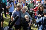 Amsterdam 9 september 2017
Edwin Evers staat op Run van radio 538 bij het Science park. Bridget Maasland met zoon Mees en nieuwe vriend Bram Plattel