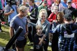 Amsterdam 9 september 2017
Edwin Evers staat op Run van radio 538 bij het Science park. Bridget Maasland met zoon Mees en nieuwe vriend Bram Plattel