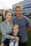 Amsterdam 9 september 2017
Edwin Evers staat op Run van radio 538 bij het Science park. Bridget Maasland met zoon Mees en nieuwe vriend Bram Plattel