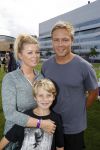 Amsterdam 9 september 2017
Edwin Evers staat op Run van radio 538 bij het Science park. Bridget Maasland met zoon Mees en nieuwe vriend Bram Plattel