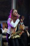 Amsterdam 6 augustus 2017 
Willeke Alberti en Candy Dulfer treden op ter afsluiting van de Gay parade op de dam.