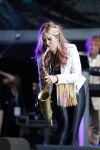 Amsterdam 6 augustus 2017 
Willeke Alberti en Candy Dulfer treden op ter afsluiting van de Gay parade op de dam.