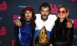 Amsterdam 11 september 2017
Premiere Bella Donna's in pathe arena. Charlie Chan Dagelet met partner