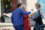 Leiden 2 juli 2017 
Jochem Myjer en zijn vriendin Marloes Novan vieren de 40e verjaardag van Jochem met familie en vrienden. Claudia de Breij met partner Jessica van Geel