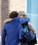 Leiden 2 juli 2017 
Jochem Myjer en zijn vriendin Marloes Novan vieren de 40e verjaardag van Jochem met familie en vrienden. Claudia de Breij met partner Jessica van Geel