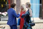 Leiden 2 juli 2017 
Jochem Myjer en zijn vriendin Marloes Novan vieren de 40e verjaardag van Jochem met familie en vrienden. Claudia de Breij met partner Jessica van Geel