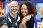 Amsterdam 2 augustus 2017  
Premiere emoji de film in pathe arena. Eddy Zoey met vriendin en zijn kinderen