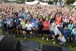 Amsterdam 9 september 2017
Edwin Evers staat op Run van radio 538 bij het Science park.. OA Gerard Joling Jeroen v d Boom Evelien de Bruin  Hunberto tan Bridget Maasland Barry Paf Olcay Gulsen Fatima Moreiro de Melo Guy v d Reijden Airen Mylene Michael Boogerd Aad de Mos Kim Kotter finalisten Miss Nederland en Dennis v d Geest lopen mee.