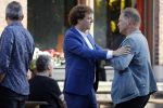 Leiden 2 juli 2017 
Jochem Myjer en zijn vriendin Marloes Novan vieren de 40e verjaardag van Jochem met familie en vrienden. Erik van Muiswinkel