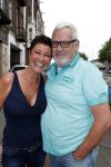 Amsterdam 15 juli 2017
Frits Huffnagel viert zijn 50e verjaardag. Ernst Daniel Smid met vriendin