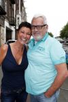 Amsterdam 15 juli 2017
Frits Huffnagel viert zijn 50e verjaardag. Ernst Daniel Smid met vriendin