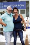 Amsterdam 15 juli 2017
Frits Huffnagel viert zijn 50e verjaardag. Ernst Daniel Smid met vriendin