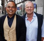 Amsterdam 15 juli 2017
Frits Huffnagel viert zijn 50e verjaardag. Evert santegoeds met partner Robert halewijn