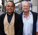 Amsterdam 15 juli 2017
Frits Huffnagel viert zijn 50e verjaardag. Evert santegoeds met partner Robert halewijn