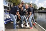 Amsterdam 3 september 2017  
ALS Cityswim in de amsterdamse grachten. Fernando Ricksen