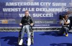 Amsterdam 3 september 2017  
ALS Cityswim in de amsterdamse grachten. Fernando Ricksen
