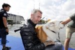 Amsterdam 3 september 2017  
ALS Cityswim in de amsterdamse grachten. Fernando Ricksen deed de opening