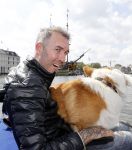 Amsterdam 3 september 2017  
ALS Cityswim in de amsterdamse grachten. Fernando Ricksen deed de opening