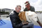 Amsterdam 3 september 2017  
ALS Cityswim in de amsterdamse grachten. Fernando Ricksen deed de opening