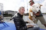 Amsterdam 3 september 2017  
ALS Cityswim in de amsterdamse grachten. Fernando Ricksen deed de opening